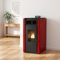 Poêle à granulés de bois PANSEE PS-60 à haute efficacité, alimentation automatique, sans fumée, pour le chauffage intérieur des appartements