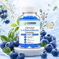 Gummies de L-Glutathion Liposomal 2000mg à la Myrtille pour Vendeurs E-commerce aux États-Unis et en Europe, Marque Privée OEM, Emballage Personnalisé