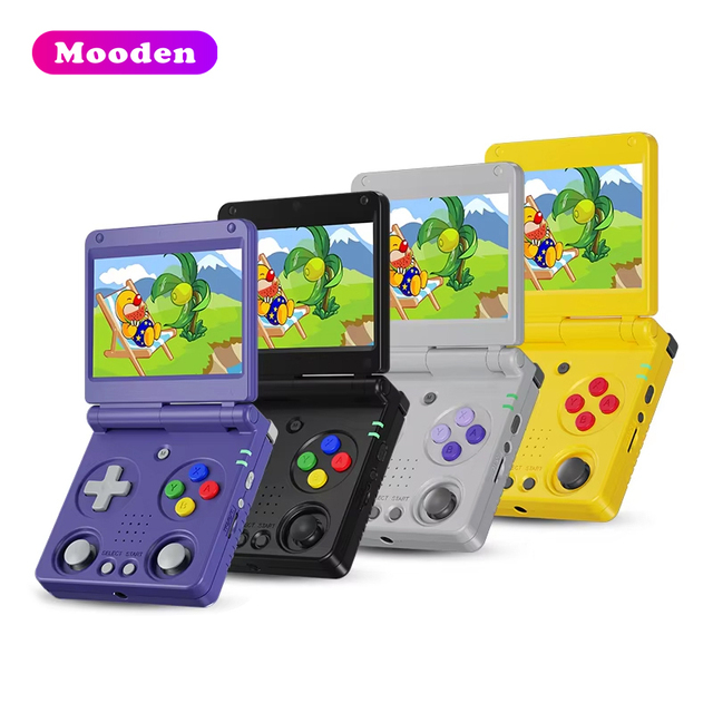 L RG34XX SP Flip Handheld Game Console 3.4" IPS Screen Linux Video Game Player Support WIFI BT Retro Gaming Console
