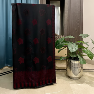 ผ้าคลุมไหล่ผ้าชีฟองสองด้านสำหรับผู้หญิงผ้าคลุมไหล่ผ้าชีฟองลายจุดแบบดั้งเดิมดีไซน์แบบลำลองสำหรับฤดูหนาวขายส่ง - Product Image 1