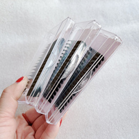 Extensions de cils individuels en vison noir mat, volume Easy Fan, en plateau, effet cachemire foncé, pour marque privée