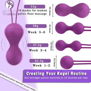 Vibrerende Vaginale Aanscherping Bal Volwassen Product 10 Frequentie Trillingen Draadloze Afstandsbediening Vrouwelijke Vibrerende Vaginale Bal - Product Image 5