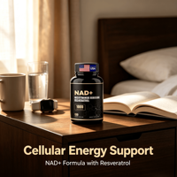 Capsules de Nicotinamide Riboside OEM avec Resvératrol 1000mg, booster de NAD pour la santé cellulaire, l'énergie et la vitalité