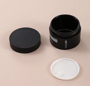 Heypack marca fábrica venta al por mayor personalizado de alta calidad 50g mate negro barba cuidado crema tarro cosmético embalaje - Product Image 6