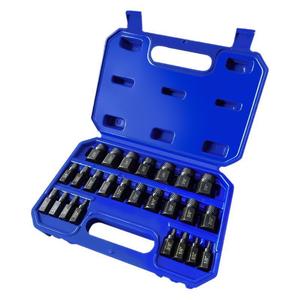 Broken Wire Screw Extractor Set 25Pcs Imperial Socket Extractor For Home Repair Nut <b>Removal</b> In Plastic <b>Box</b> - Product Image 3