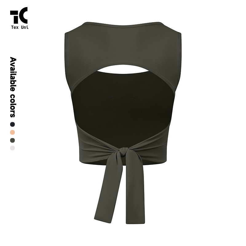Back-Enhancing Quick-Dry Shockproof Outerwear Running Fitness Yoga Adjustable Sports Bra Tank Top