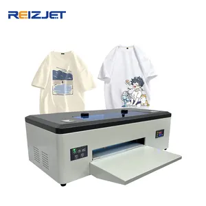 Reizjet Newest Hot Selling 1390 L1800 Head Small Flatbed Printer Sublimation T Shirt Printing Machine A3 Dtf Printer