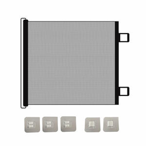 Barrière rétractable pour animaux de compagnie sans perçage, cloison de porte d'escalier, barrière anti-évasion pour chats pliable, pour petits chiens, barrière pour chats en plastique solide - Product Image 5