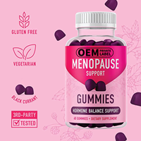 WELLBODY OEM/ODM Marque Blanche Fournisseur d'Usine Soins de Santé Naturels Équilibre Hormonal Soulagement Ménopause 60 Gommes Sucrées pour Femmes