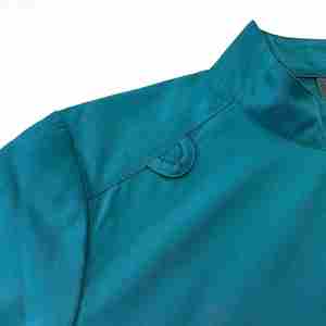 Ensemble de blouses et pantalons de travail à col en V avec fermeture éclair, pantalon de jogging, pour usage professionnel en milieu médical, logo personnalisé, en spandex, pour infirmières et professionnels de la santé - Product Image 3