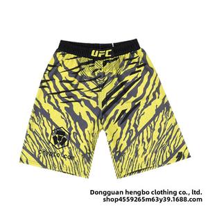 Combinaison de sandale à séchage rapide UFC pour hommes et <span class=keywords><strong>femmes</strong></span> Fight Night Muay Thai Shorts avec logo avant pour l'entraînement des arts martiaux de boxe - Product Image 4