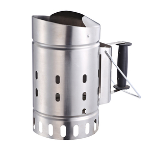 Bbq Barbecue Tools Set camino Starter griglie in acciaio fumatore fuoco accenditore a carbone barile - Product Image 6