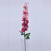 Bunga Delphinium Buatan Ajacis Mekar Palsu Delphinium Ungu Snapdragon Delphinium