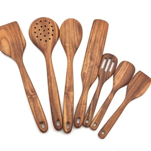 Akazie Küchengeräte 7 Stück Holz Spatel Küchen geschirr Set Kochute nsilien Set Küchen zubehör