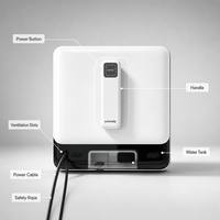 Robot de nettoyage de fenêtres intelligent avec pulvérisation automatique d'eau, aspirateur électrique pour vitres, pour usage domestique