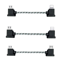 Câble de télécommande de drone à charge rapide 5A, angle droit, USB C Micro IOS OTG pour DJI Spark Mavic Pro Air Mini Controller