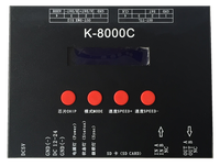 Contrôleur de pixels LED SPI 1024 pixels K-8000C programmable LEDedit DMX512 Ws2811 K8000C avec carte SD et variateur