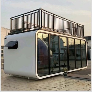 <span class=keywords><strong>Casa</strong></span> Prefabricada de Contenedor, Tipo Cabaña Apple, de Doble Capa, con Escalera, de Instalación Rápida, Resistente al Agua y Ecológica - Product Image 4