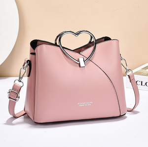 Bolso Tote de Hombro en Forma de Corazón para Mujer, Elegante y Minimalista, Color Blanco, de Poliéster, para Primavera - Product Image 6