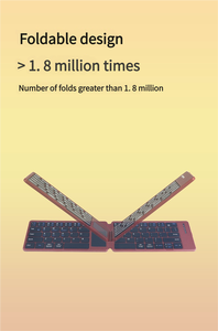 คีย์บอร์ดพกพาขนาดเล็กแบบพับได้ คีย์บอร์ดไร้สายมินิ BT พร้อมทัชแพดสำหรับ iPad และโทรศัพท์มือถือ - Product Image 6