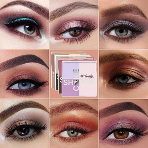 Velvet Cruelty Free Blank Palette de fards à paupières coquine personnalisée 3 en 1 <span class=keywords><strong>Orange</strong></span> Recharge Quad Multi Chrome Palette de fards à paupières - Product Image 6