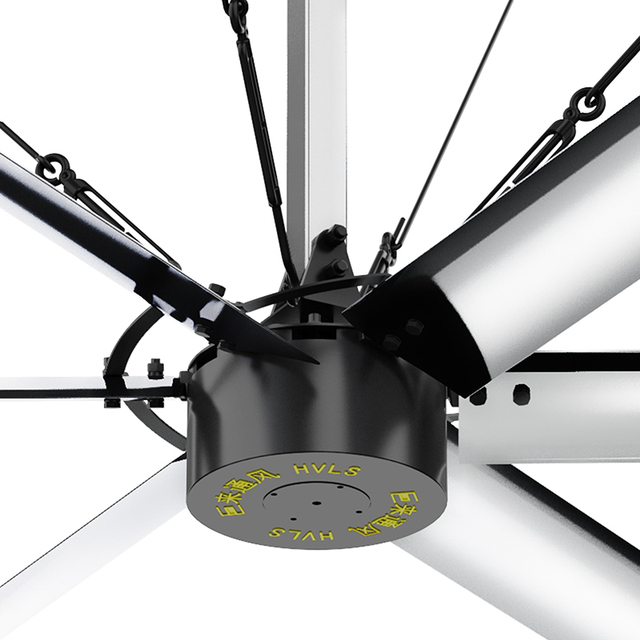 Julai 4m 13ft Large HVLS Ceiling Fan Energy Saving PMSM Motor Low Noise Commercial Fan for Gym Cafe Warehouse
