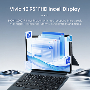 แท็บเล็ตพีซีแบบ 2 in 1 ระบบ Wifi หน้าจอ 10.95 นิ้ว ระบบปฏิบัติการ Windows 11 แล็ปท็อป 2 in 1 ความจุ 8+128GB ชิปประมวลผล Intel 6900Y พร้อมคีย์บอร์ด - Product Image 5