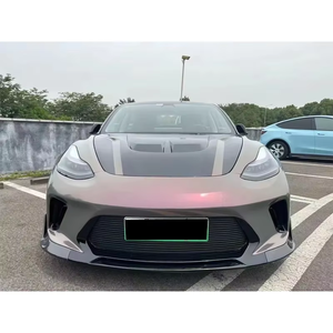 BTC <span class=keywords><strong>prix</strong></span> usine Kit de carrosserie pour <span class=keywords><strong>Tesla</strong></span> modèle 3 à Robot Hacker Style pare-chocs avant arrière jupe latérale capot FRP matériel - Product Image 1