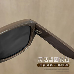 Lunettes de soleil rétro œil de chat pour femmes, monture grise, verres TAC, protection UV400, lunettes de soleil tendance, origine Danyang - Product Image 5