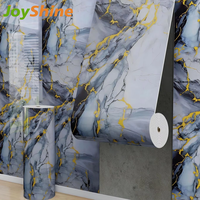 JoyShine – Nouveau papier peint autocollant en PVC effet marbre moderne, étanche, avec garantie d'un an pour salle de bain, cuisine, appartement
