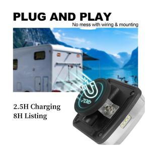 Kit luce per rimorchio ricaricabile Wireless magnetico per rimorchio RV Camper Caravan - Product Image 4