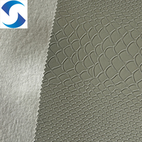 Tissu en cuir synthétique PVC de qualité supérieure à motif crocodile avec texture peau de crocodile pour usage décoratif