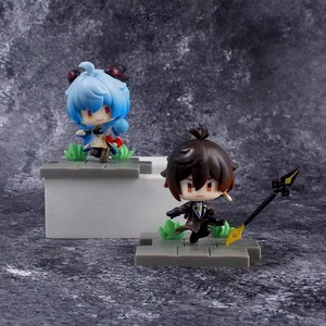 Juego de animación <span class=keywords><strong>Genshin</strong></span> <span class=keywords><strong>Impact</strong></span> Liyue, Serie de héroes del campo de batalla, Ganyu Keqing, muñecos de acción de PVC, set de 7 Uds. - Product Image 5