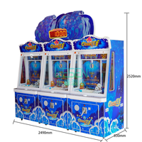 Machine de jeu d'arcade ludique à monnayeur, à lancer de balles et à récompenses, équipement d'amusement commercial sur le thème du carnaval pour centre de jeux