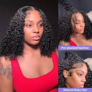 Perruques Lace Front en Cheveux Humains avec Frontal, Perruque 100% Cheveux Brésiliens Vierges, Perruques Full Lace en Cheveux Humains - Product Image 5