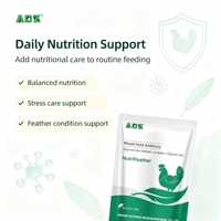 Additif alimentaire de qualité industrielle pour la réparation des follicules endommagés et la prévention du plumage chez les poulets, canards et oies en élevage