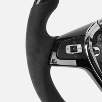 Volant de direction en Fiber de carbone véritable adapté à VW Golf 7 MK7 MK6, disponible en 6 GTI