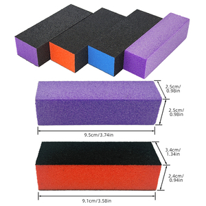 <strong>4</strong> <strong>Side</strong> Salon Edge Emery Square Remover Rub Sandpaper Disposable Grit Mini Tools <strong>Nail</strong> Sponge Polish File Art Sanding <strong>Buffer</strong> <strong>Block</strong> - Product Image 2