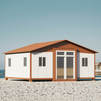 Maison conteneur mobile de luxe pliable et portable de 20, 30 ou 40 pieds, avec 2 ou 3 chambres, extensible, pour hôtel ou hébergement.