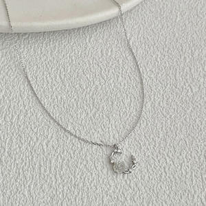 Venta caliente 925 plata esterlina elegante corona Rosa flor circón colgante collares para mujeres - Product Image 4