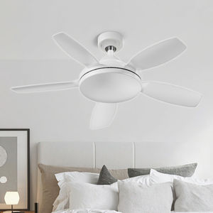 Moderno 32 pulgadas E27 LED Cross-Border ultrafino <span class=keywords><strong>ventilador</strong></span> eléctrico lámpara Control remoto hogar <span class=keywords><strong>faro</strong></span> Panel <span class=keywords><strong>ventilador</strong></span> para dormitorio sala de estar - Product Image 6