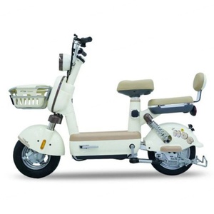New 48V 350W Women's Electric <b>Bicycle</b> 14-inch Adult Electric Scooter 3-Speed Digital Rear Hub 500W Fat Tire City Electric Bike - Product Image 2