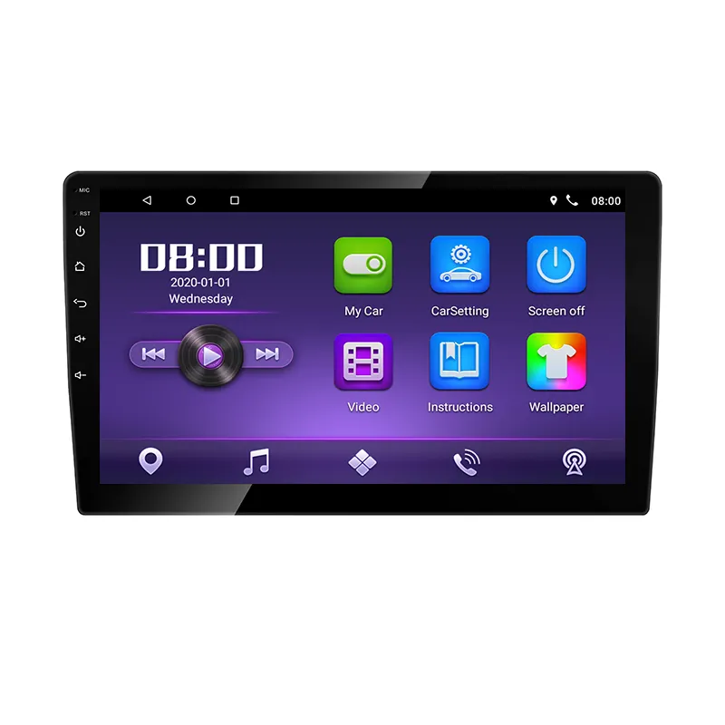 Pemutar DVD Mobil Layar Sentuh Universal, Pemutar Dvd Dsp DVD Mobil Android 1 Din 2 Din 7 "9" 10 "IPS dengan GPS Wifi
