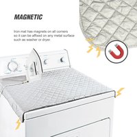 Laveuse matelassée portable sécheuse résistant à la chaleur planche à repasser couverture alternative couverture magnétique tapis de repassage couverture