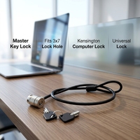 Verrou de sécurité pour ordinateur portable compatible avec clé maîtresse, câble de sécurité à combinaison pour une protection accrue