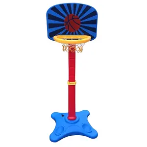 Set da basket regolabile in altezza per interni giocattolo per bambini regali di compleanno per bambini sistema di supporto per telaio da basket per bambini con palline