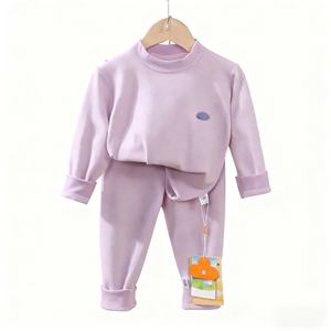 Pyjamas d'hiver chauds et respirants en tricot 100 % polyester, imprimés, épais et doublés <span class=keywords><strong>polaire</strong></span>, pour enfants, collection 2025, vente chaude transfrontalière - Product Image 3