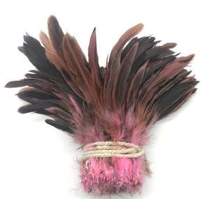 Venta al por mayor atado de moscas de pesca 6-8 pulgadas (15-20cm) plumas de gallo de <span class=keywords><strong>pollo</strong></span> de colores naturales para manualidades Diy - Product Image 4