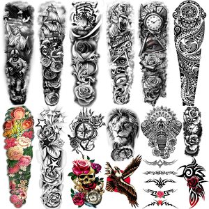 Tatuajes Temporales de <span class=keywords><strong>Henna</strong></span> con Diseño de Loto Personalizado para Hombre y Mujer - Product Image 1