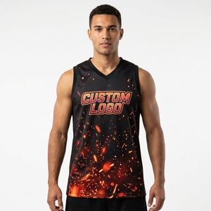 Jersey de Baloncesto Personalizado por Sublimación, el Mejor Jersey Bordado, Último Modelo, Secado Rápido, Transpirable, Sin Mangas, Unisex - Product Image 1